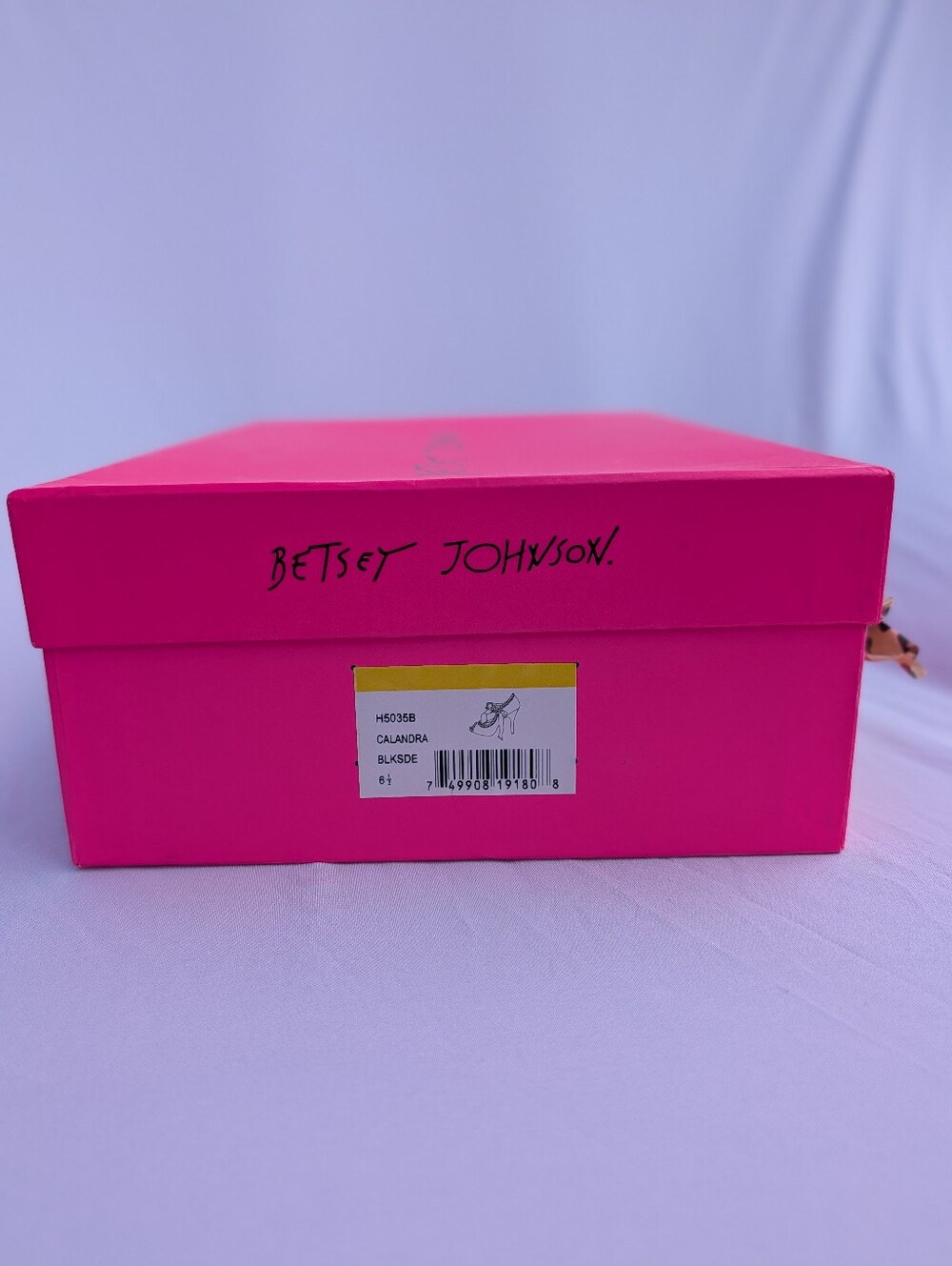 Vintage Betsey Johnson Calandra Black Bow Tie Heels - Picture 3 of 12